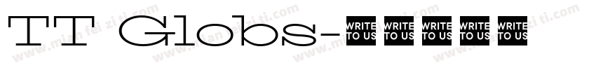 TT Globs字体转换